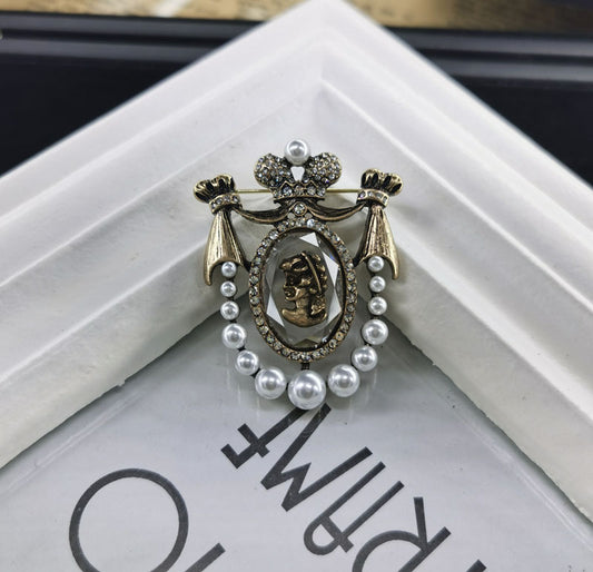 Broche Perla Barroco Vintage - Nostalgia Elegante