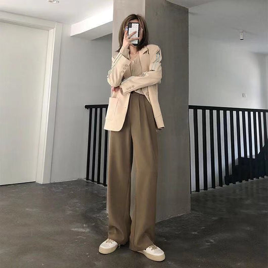 Pantalón Holgado de Cintura Alta Estilo Casual Recto - Image 3