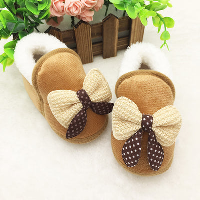 Zapatos de Bebé Niña con Moño y Forro Acolchado de Terciopelo - Image 13