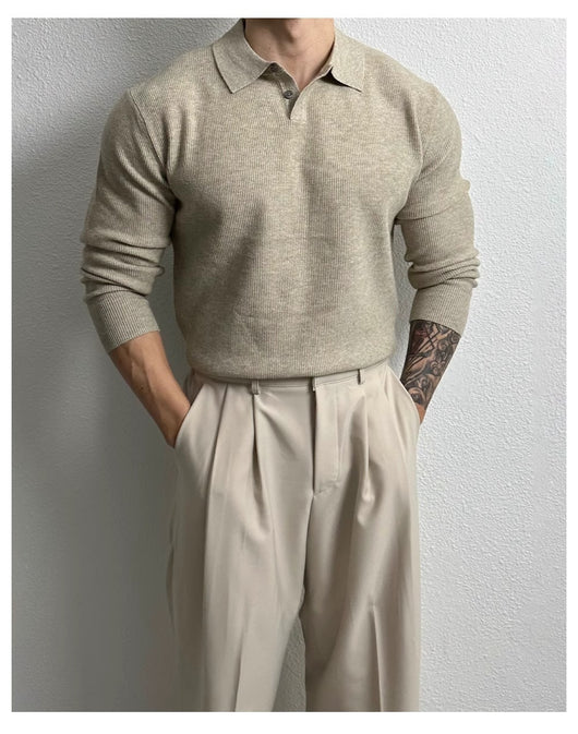 Suéter Ejecutivo Slim Fit Estilo Británico para Hombre - Image 20