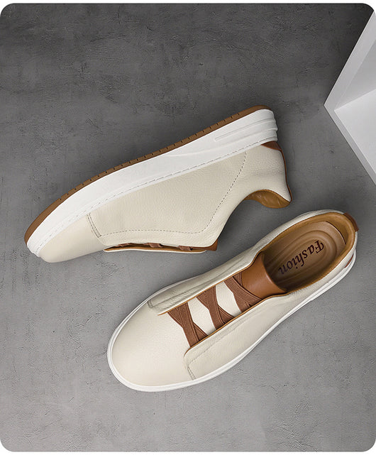 Zapatos Casuales de Cuero Genuino Nobuk - Slip-on Cómodos - Image 14