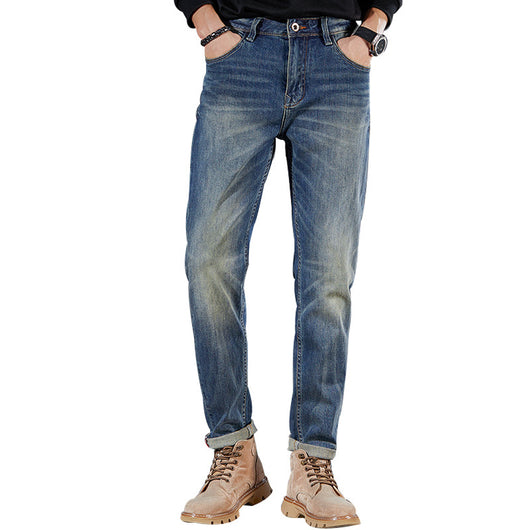 Pantalones Pencil Vintage Lavados para Hombre - Estilo Retro Trendy - Image 8