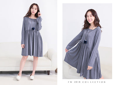 Vestido de Maternidad y Lactancia - Estilo Elegante para Mamá e Hijo - Image 14