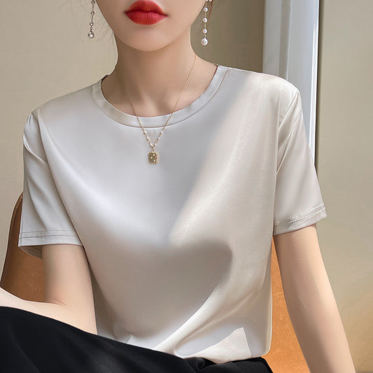 Blusa de Manga Corta Elástica y Fresca - Image 2