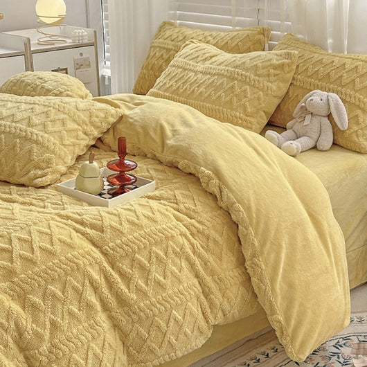 Juego de Cama 4 Piezas Fibra de Leche Térmica Acolchada - Image 6