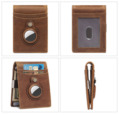 Billetera Minimalista de Cuero con Clip para Monedas y Protección RFID - Image 21