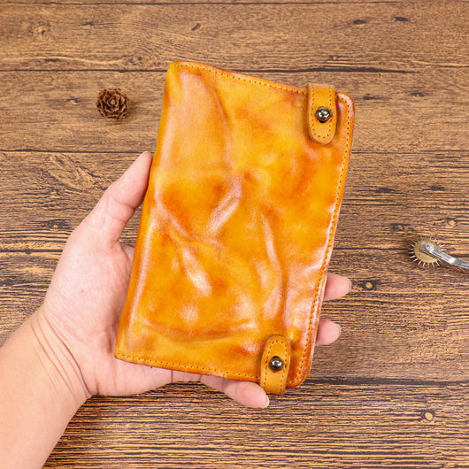 Billetera Larga de Cuero Vacuno Premium Pintada a Mano para Hombre - Image 16