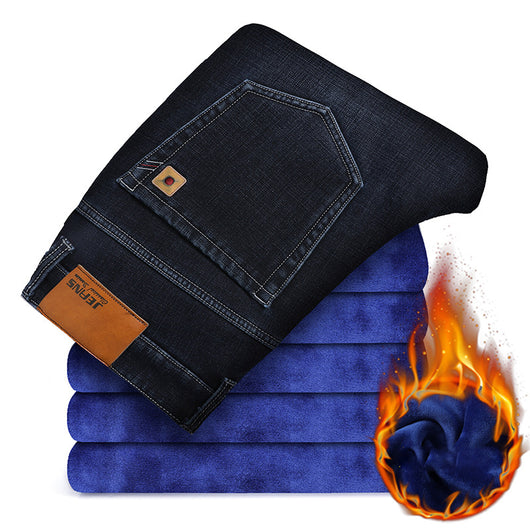 Jeans Rectos Holgados Gruesos para Hombre - Image 12
