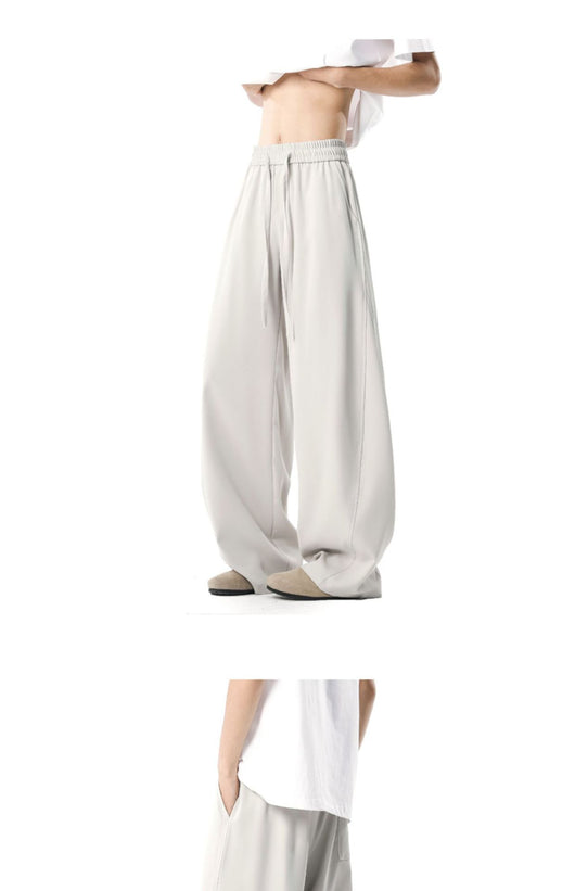 Pantalones Casuales de Corte Elegante con Detalles de Costura para Hombre - Primavera y Verano - Image 14