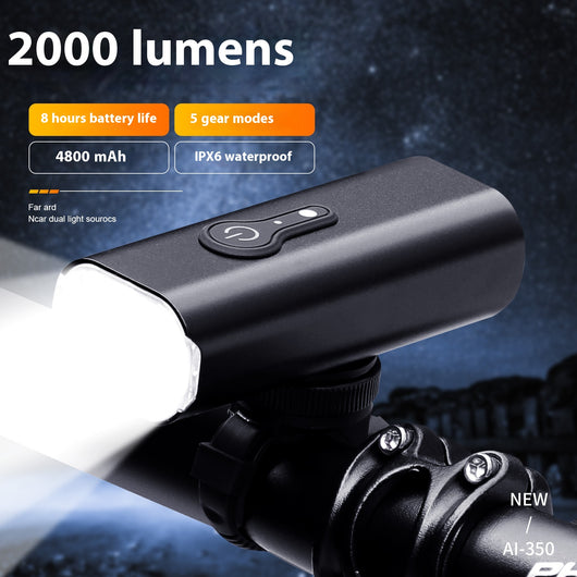 Faro Delantero USB Recargable para Bicicleta - Kit Completo de Iluminación - Image 27
