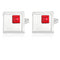 Alloy Spot Drill Fashion Men's Square Cufflinks XK1538 Rojo Alloy