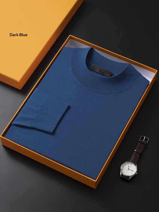 Suéter Base Cuello Alto Fino Versátil para Hombre - Image 11