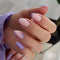 Puntas de Uñas Postizas Premium Púrpura con Textura Corrugada - Venta al Por Mayor