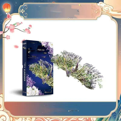 Puzzle Metálico Grúa Floral - Modelo 3D Armable Hecho a Mano - Image 5