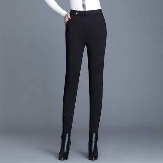 Pantalones de Invierno en Terciopelo de Cordero con Elasticidad para Mujer - Image 12