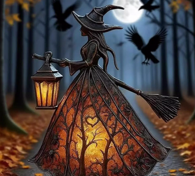 Lámpara de Bruja Halloween - Decoración de Mesa Iluminada - Image 4