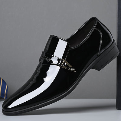 Zapatos Casuales de Cuero para Hombre Estilo Británico Clásico con Punta Afilada - Image 2