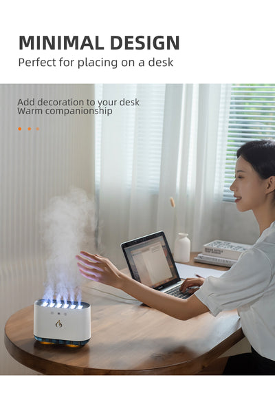 Humidificador Ultrasónico Inteligente USB con Llama Dinámica y Control por Voz - Image 10