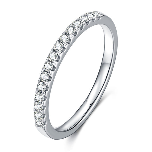 Anillo de Moissanita con Diseño Moderno Estilo Ins - Image 4