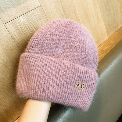 Gorro Tejido Mujer Invierno con Forro Polar - Abrigo Grueso Versátil - Image 10