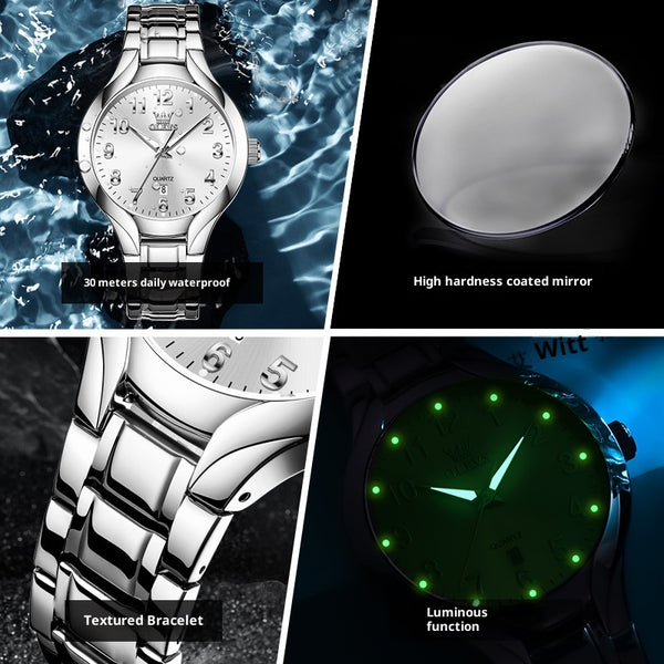 Reloj de Cuarzo para Hombre con Diseño Tridimensional Versátil