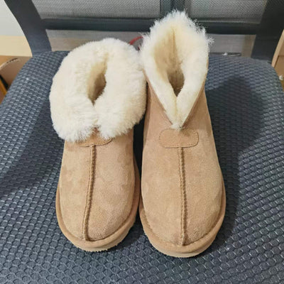Botas de Nieve para Mujer en Gamuza con Pelaje - Calidez y Estilo - Image 4
