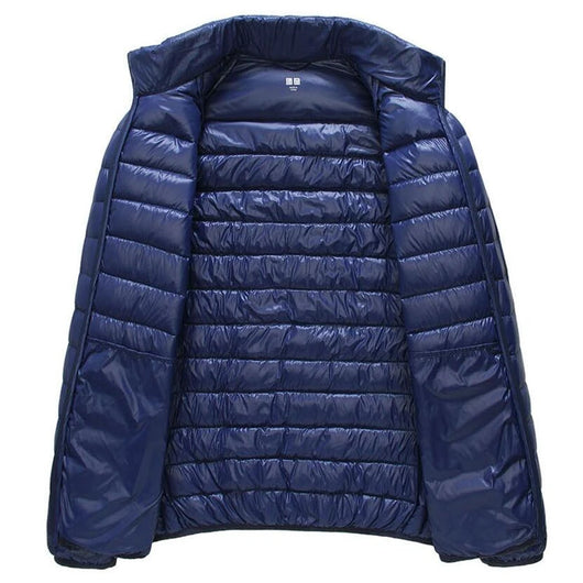 Chaqueta de Plumas Ligera para Hombre con Cuello Tipo Mao - Talla XL - Image 6