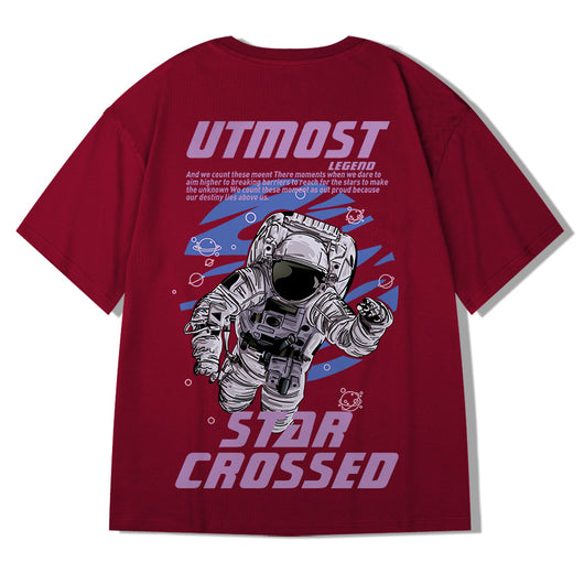 Camiseta Oversized Suelta para Hombre - Estilo Europeo y Americano - Image 8