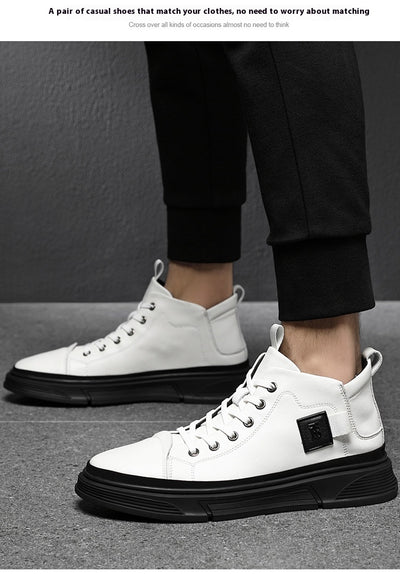 Botas Altas de Cuero para Hombre - Zapatos Casuales Invierno - Image 15