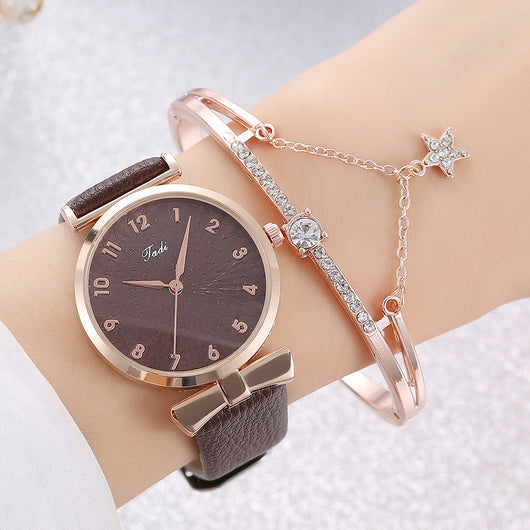 Reloj de Moda para Estudiantes con Pulsera Juego Completo - Image 4