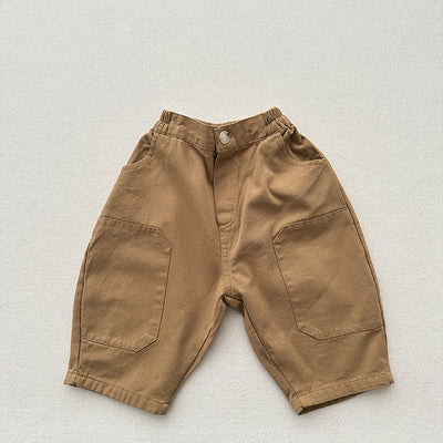 Pantalones Baggy Cropped con Parches Vintage Lavado Desgastado - Image 5