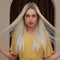 Peluca Frontal de Encaje Largo Liso Platinum