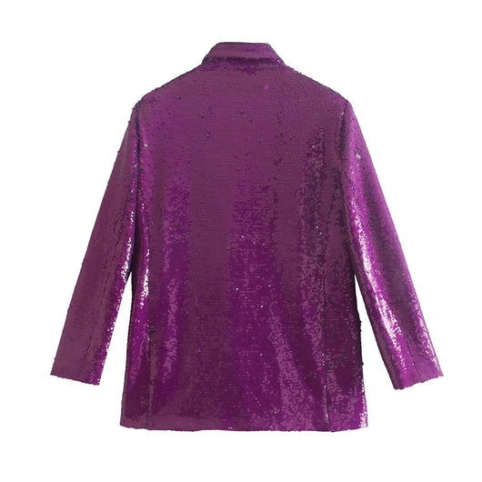 Blazer Suelto con Lentejuelas Versátil Europeo Americano - Image 8