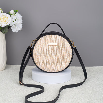 Bolsa de Paja Tejida Redonda para Mujer – Diseño Minimalista y Elegante - Image 15