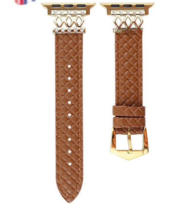Reloj Mujer Correa Cuero Genuino Diseño Diamante Clásico - Image 9