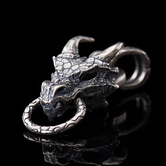 Colgante Dragón Azul Punk en Plata de Ley S925 - Image 3