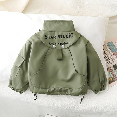 Chaqueta de Trabajo Infantil con Forro Polar y Costuras Reforzadas - Image 2