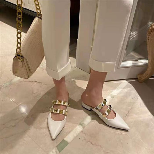 Sandalias Tipo Baotou con Tacón Grueso Medio - Cómodas y Modernas - Image 10