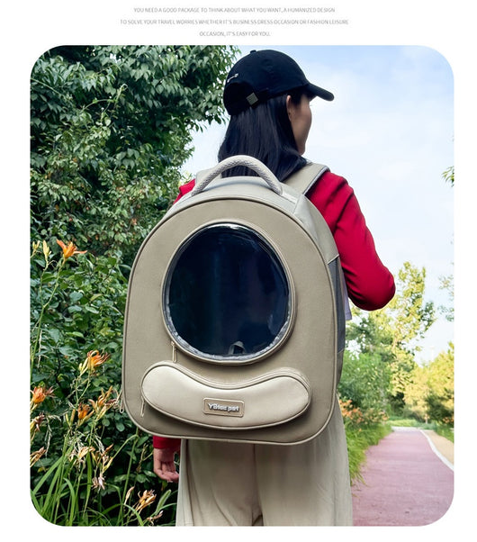 Mochila Transportadora Respirable para Mascotas - Gran Capacidad Cápsula Espacial - Image 8