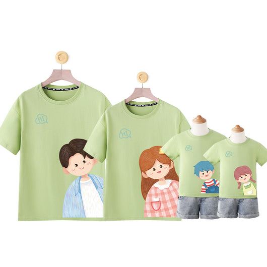 Playera de Algodón con Diseño Cartoon para Niños y Adultos - Image 7