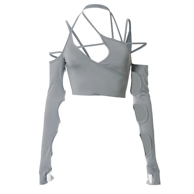 Top Halter Escotado sin Mangas - Diseño Versátil y Elegante - Image 2