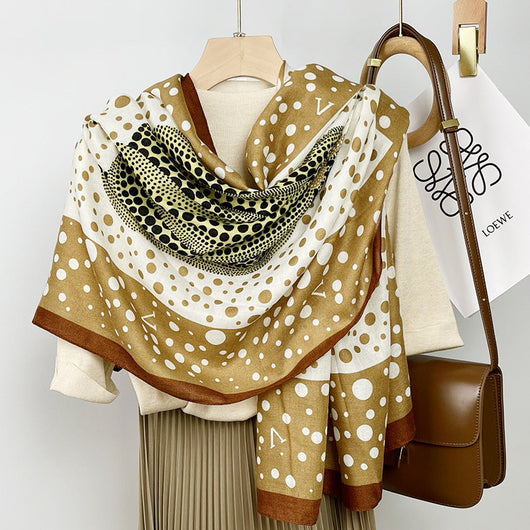 Foulard de Algodón y Lino Ligero - Pareo Sedoso Protección Solar para Playa y Viajes - Image 55