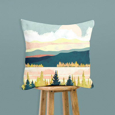 Funda de Almohada Montañas Estampado Digital Creativo - Image 5
