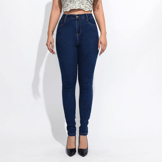 Jeans Skinny Talle Alto Reductor con Efecto Push Up - Tallas Grandes - Image 4