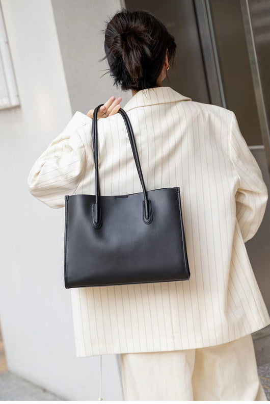 Bolso Tote de Cuero Genuino para Mujer - Bolsa Commuter de Gran Capacidad - Image 9