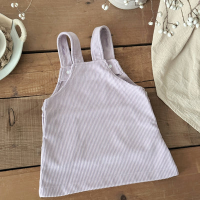 Falda Suspender con Bordado de Lavanda para Niña - Primavera y Otoño - Image 8