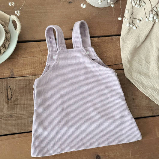 Falda Suspender con Bordado de Lavanda para Niña - Primavera y Otoño - Image 8