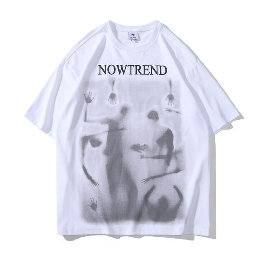 Playera Estampada Devil Ghost de Manga Corta para Hombre - Image 3