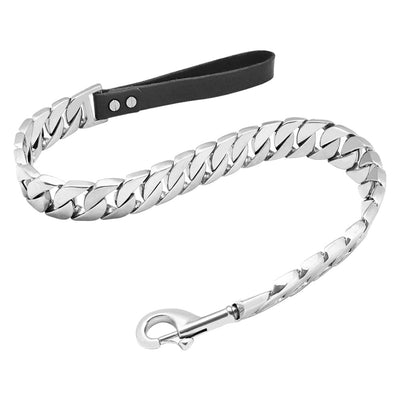 Correa para Perros Grandes de Acero Inoxidable y Titanio - Resistente y Premium en Dorado - Image 2