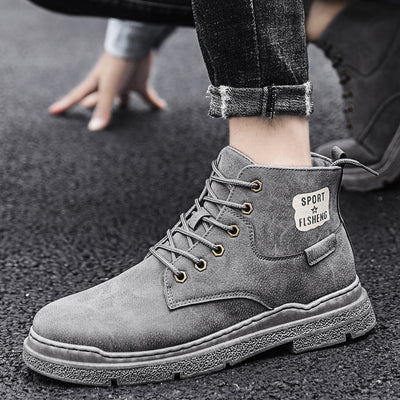 Zapatillas Altas Estilo Coreano para Hombre - Diseño Trendy - Image 10